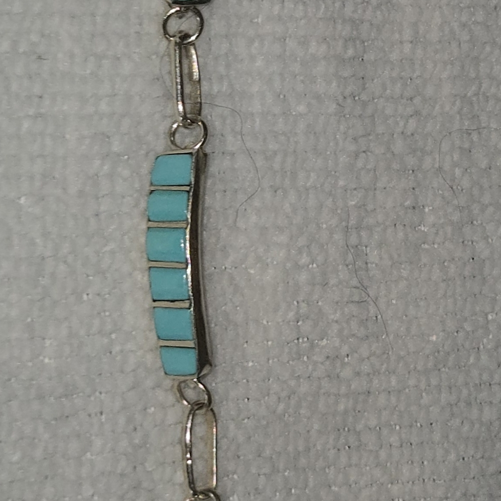 Turquoise and Silver Women's Bracelet